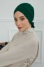 Ellie - Dunkelgrün Baumwolle Turban