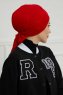 Ellie - Rot Baumwolle Turban
