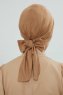 Ellie - Hellbraun Baumwolle Turban