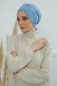 Ellie - Sky Blue Baumwolle Turban