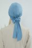 Ellie - Sky Blue Baumwolle Turban