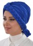 Theresa - Blau Cotton Turban - Ayse Turban