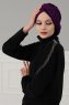 Theresa - Lila Baumwolle Turban - Ayse Turban