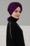 Theresa - Lila Baumwolle Turban - Ayse Turban