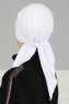 Felicia - Weiß Baumwolle Turban