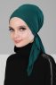 Felicia - Dunkelgrün Baumwolle Turban