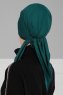 Felicia - Dunkelgrün Baumwolle Turban