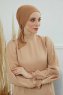 Felicia - Hellbraun Baumwolle Turban