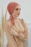 Felicia - Lachsfarbe Baumwolle Turban