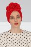 Kerstin - Rot Baumwolle Turban - Ayse Turban