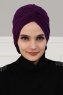 Kerstin - Lila Baumwolle Turban - Ayse Turban