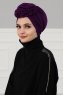 Kerstin - Lila Baumwolle Turban - Ayse Turban
