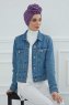 Kerstin - Violet Baumwolle Turban