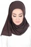 Sigrid - Braun Baumwolle Hijab - Ayse Turban