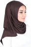 Sigrid - Braun Baumwolle Hijab - Ayse Turban