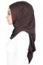 Sigrid - Braun Baumwolle Hijab - Ayse Turban