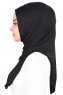 Sigrid - Schwarz Baumwolle Hijab - Ayse Turban