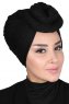 Sigrid - Schwarz Baumwolle Hijab - Ayse Turban