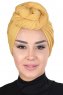 Sigrid - Senf Baumwolle Hijab - Ayse Turban