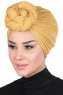 Sigrid - Senf Baumwolle Hijab - Ayse Turban