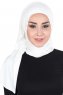 Sigrid - Weiß Baumwolle Hijab - Ayse Turban