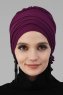 Monica - Lila Baumwolle Turban - Ayse Turban