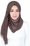 Joline - Braun Premium Chiffon Hijab