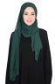 Joline - Dunkelgrün Premium Chiffon Hijab