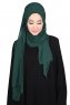 Joline - Dunkelgrün Premium Chiffon Hijab