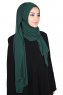 Joline - Dunkelgrün Premium Chiffon Hijab
