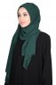 Joline - Dunkelgrün Premium Chiffon Hijab