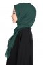 Joline - Dunkelgrün Premium Chiffon Hijab