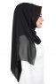 Joline - Schwarz Premium Chiffon Hijab