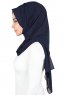 Joline - Navy Blau Premium Chiffon Hijab