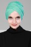 Fiona - Türkis Baumwolle Turban - Ayse Turban