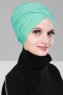Fiona - Türkis Baumwolle Turban - Ayse Turban