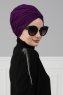 Fiona - Lila Baumwolle Turban - Ayse Turban