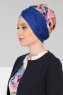 Fiona - Blau Nature Baumwolle Turban