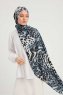 Ayten - Indigo Gemustert Hijab