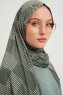 Nurgul - Grün Gemustert Hijab