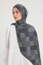 Nurgul - Navy Blau Gemustert Hijab