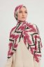 Tansu - Dunkelrosa Gemustert Hijab