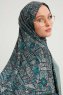 Gulya - Benzingrün Gemustert Hijab