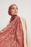 Gulya - Ziegelrot Gemustert Hijab