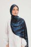 Ezmeray - Navy Blau Gemustert Hijab