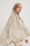Fadime - Hellbraun Gemustert Hijab