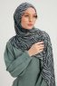Hafiz - Navy Blau Gemustert Hijab