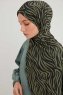 Hafiz - Grün Gemustert Hijab