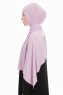 Farah - Helles Lila Jersey Hijab Kopftuch