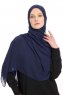 Chiffon Hijab - Navy Blau